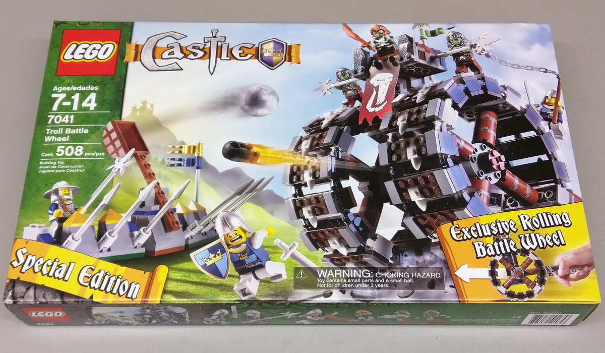 LEGO Castle 7041 Troll Battle Wheel NEW! Cannon Catapult Crown