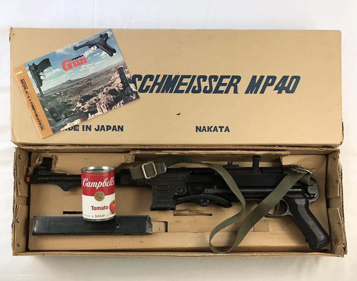 Vintage Replica NON-FIRING Nakata MP40 Model Prop Gun Japan Metal