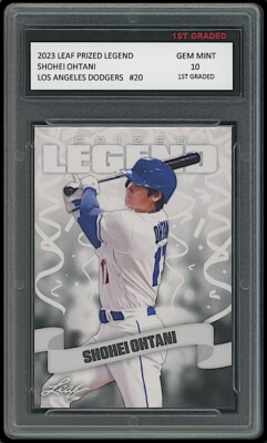 Shohei Ohtani 2023/24 Leaf Prized Legend 1st Graded 10 MLB