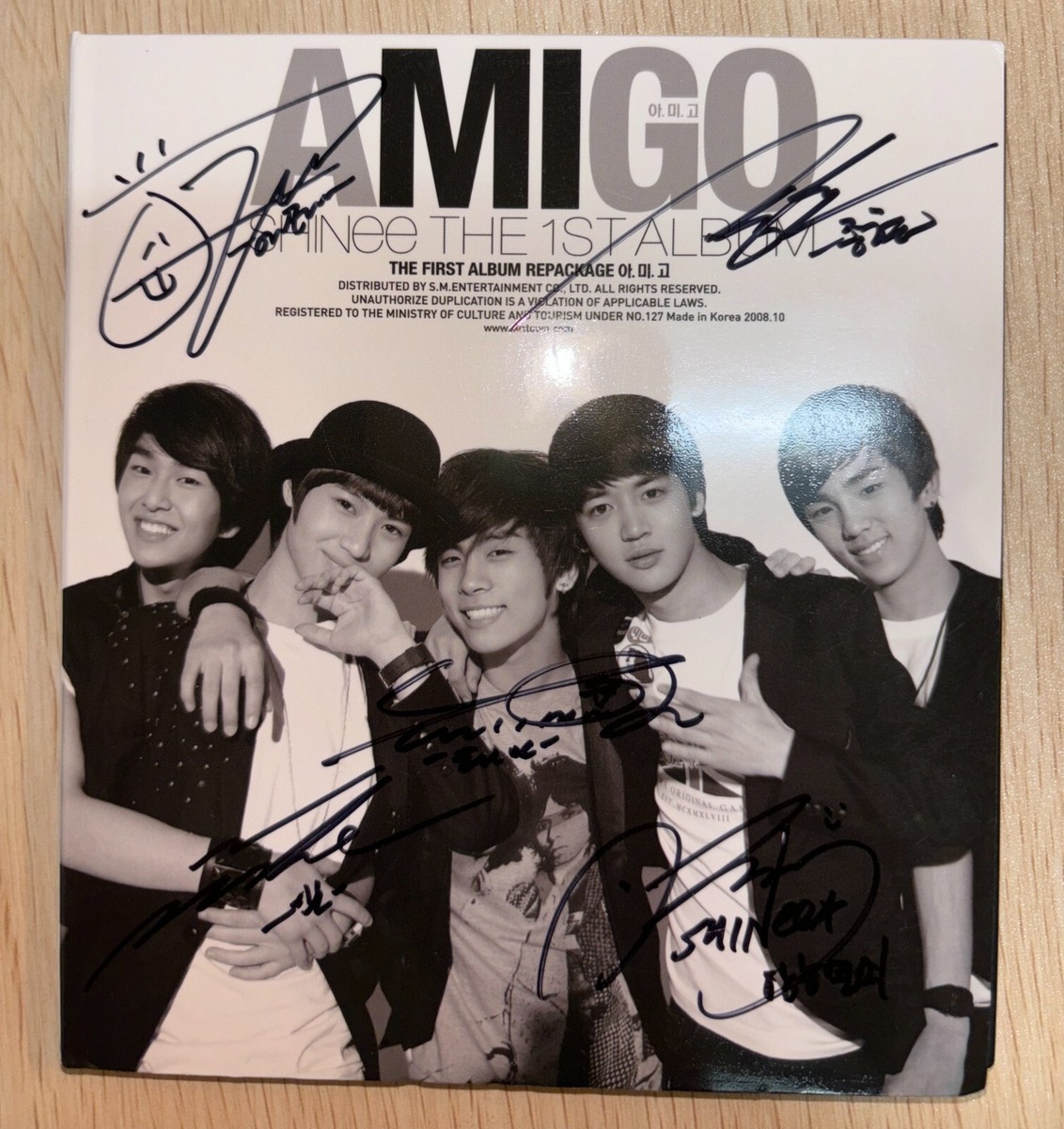 SHINee [AMIGO] Autographed Signed Album MINT RARE | eBay