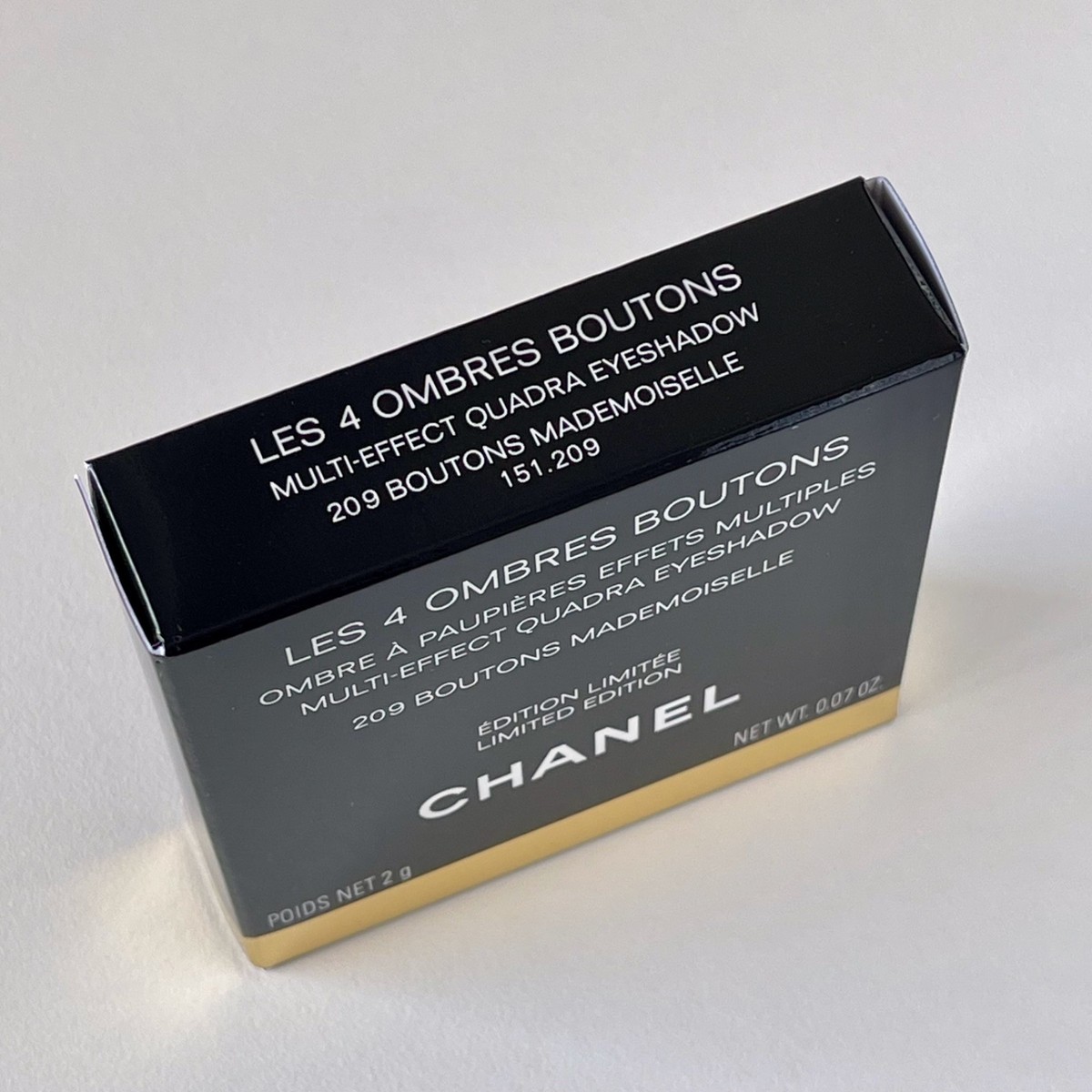 CHANEL Les 4 Ombres Boutons 209/219/229/239 Eyeshadow Palette