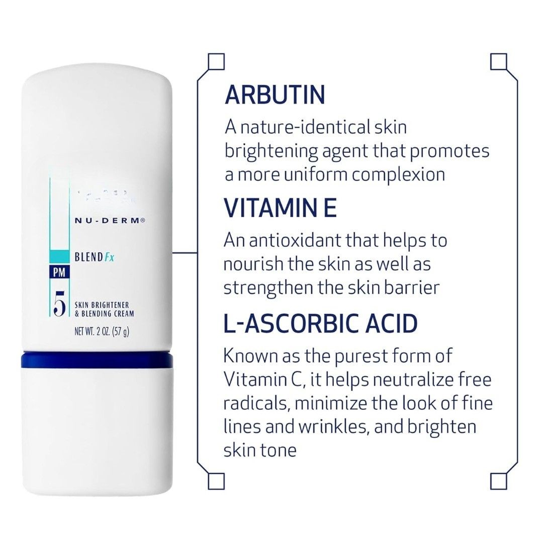 Obagi Nu-Derm Blend Fx – 2 oz, Brightening Cream with Arbutin for