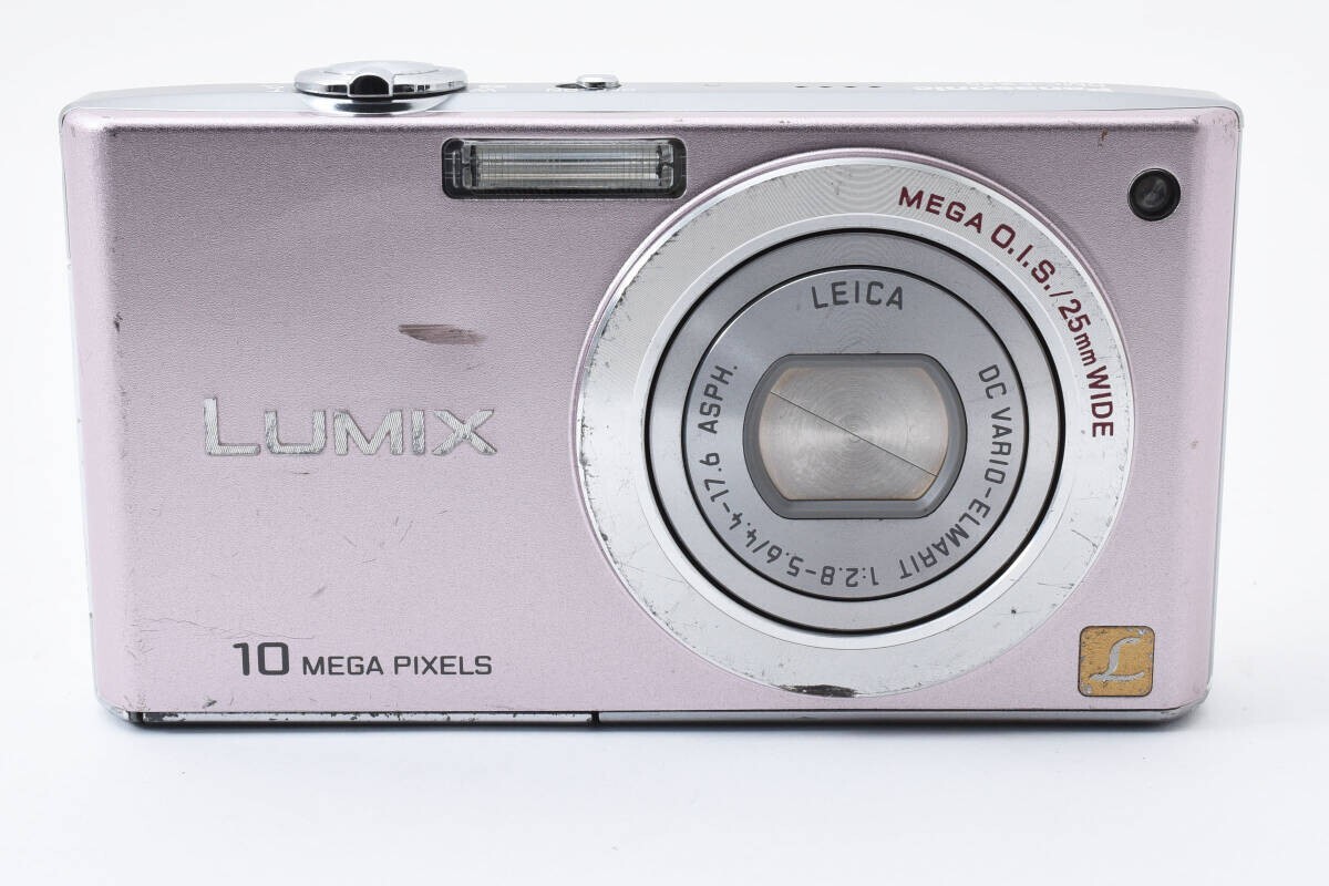 Panasonic LUMIX DMC-FX35 Pink Digital Camera Leica Lens Language