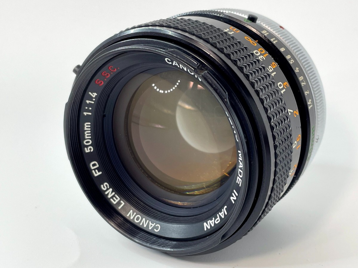 Near MINT】 Canon FD 50mm F1.4 S.S.C. MF Standard Lens from Japan