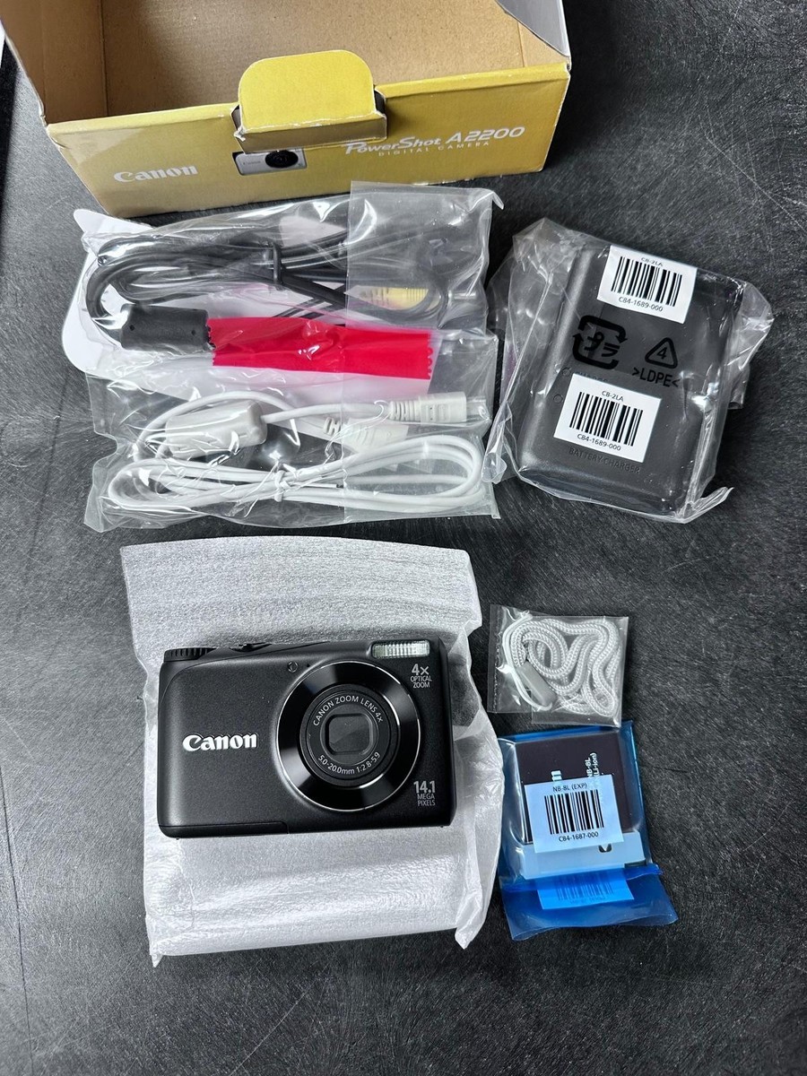 Canon PowerShot A2200 14.1MP Digital Camera - Black for sale