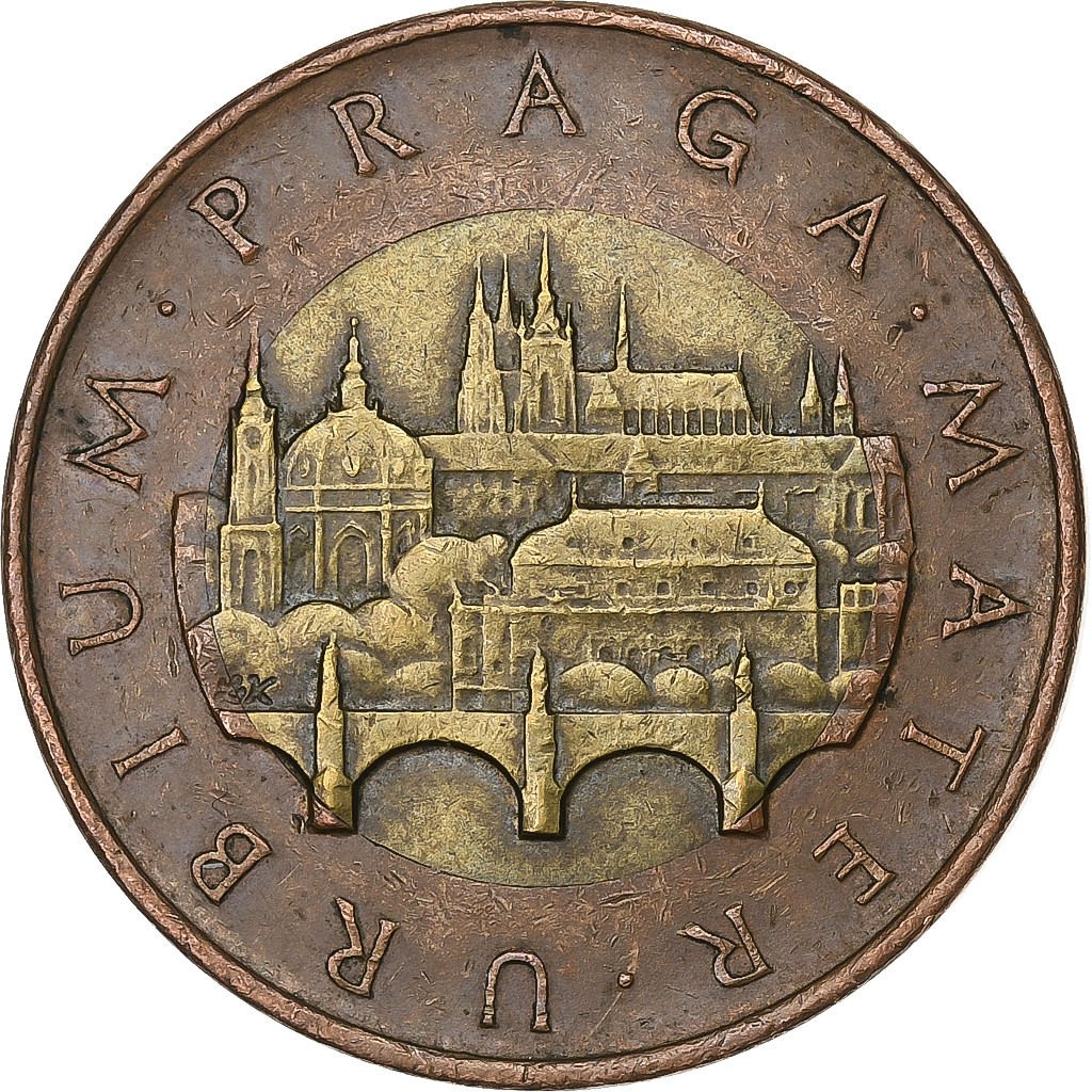 198217] Czech Republic, 50 Korun, 1993, Bi-Metallic, EF, KM:1 | eBay
