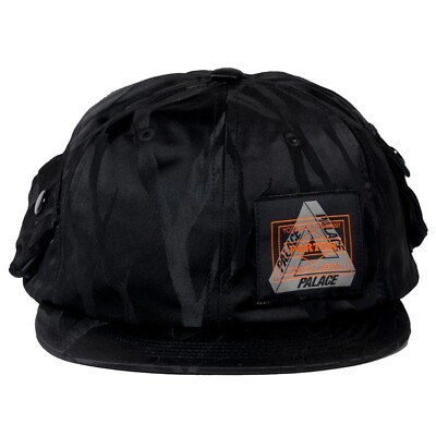PALACE SKATEBOARDS PORTER POCKET CAP Black Tree Pattern Nylon