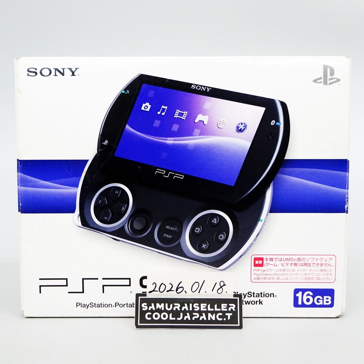 SONY PSP GO PlayStation Portable Console Piano Black PSP-N1000 PB