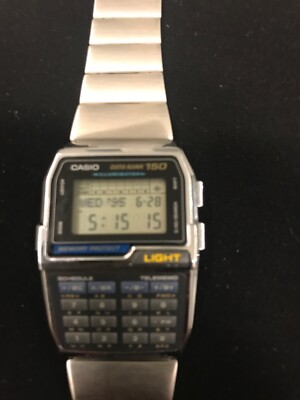 Casio Telememo Men Silver Watch - Dbc-1500 for sale online | eBay