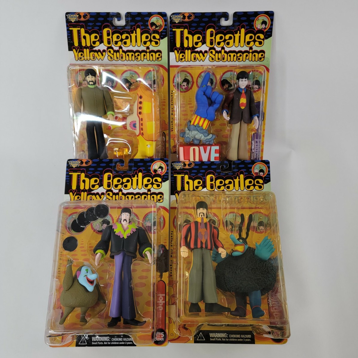 The Beatles Yellow Submarine McFarlane Series 1 Action Figure Set