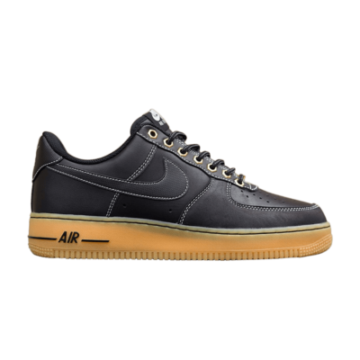 Nike Air Force 1 Black Gum 488298-067 Men's 8.5 Winter Work Boot