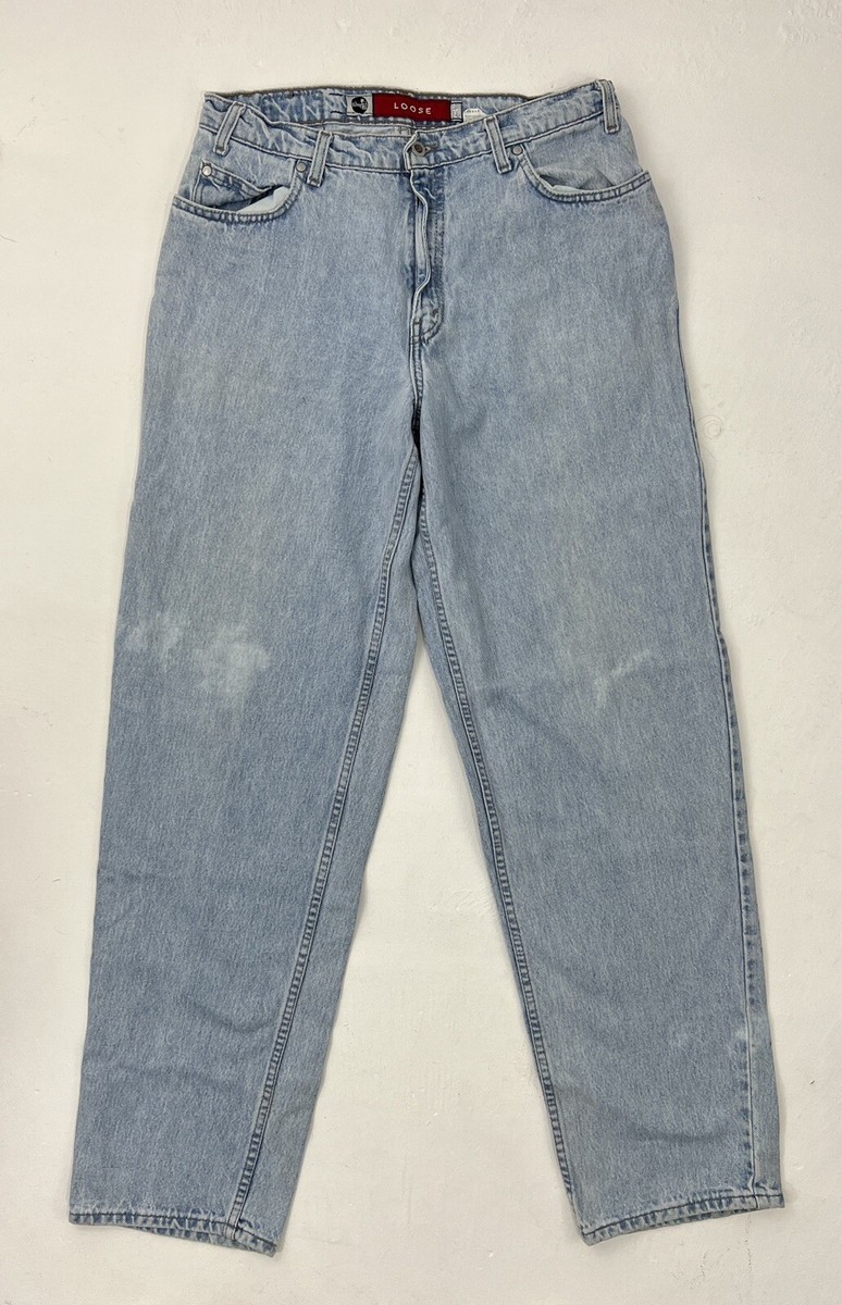 Vintage 90s Levis Jeans Silvertab Loose Fit Tag 34x32 Actual 32x34