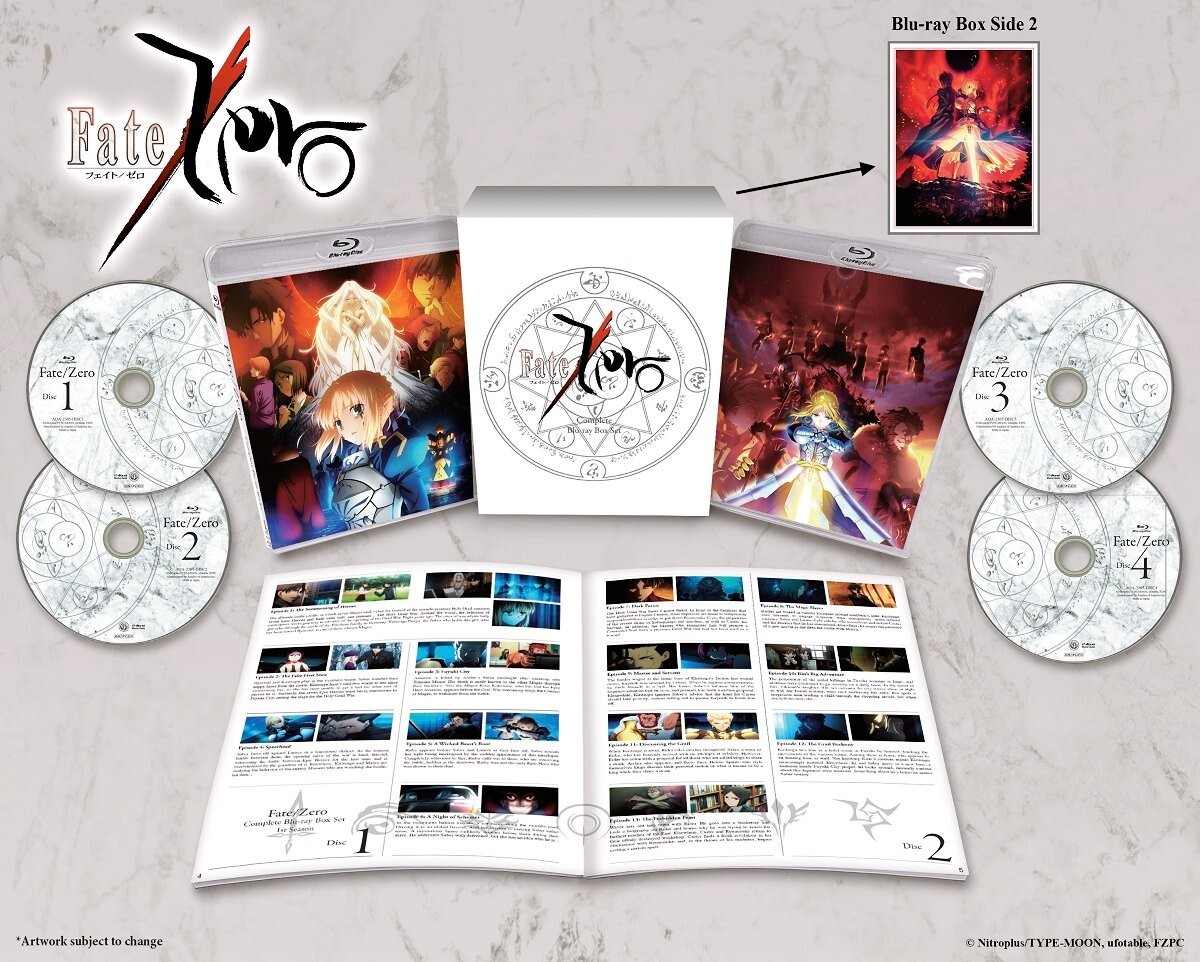 Fate Zero Complete Blu-ray Box Set Limited Edition Anime Aniplex