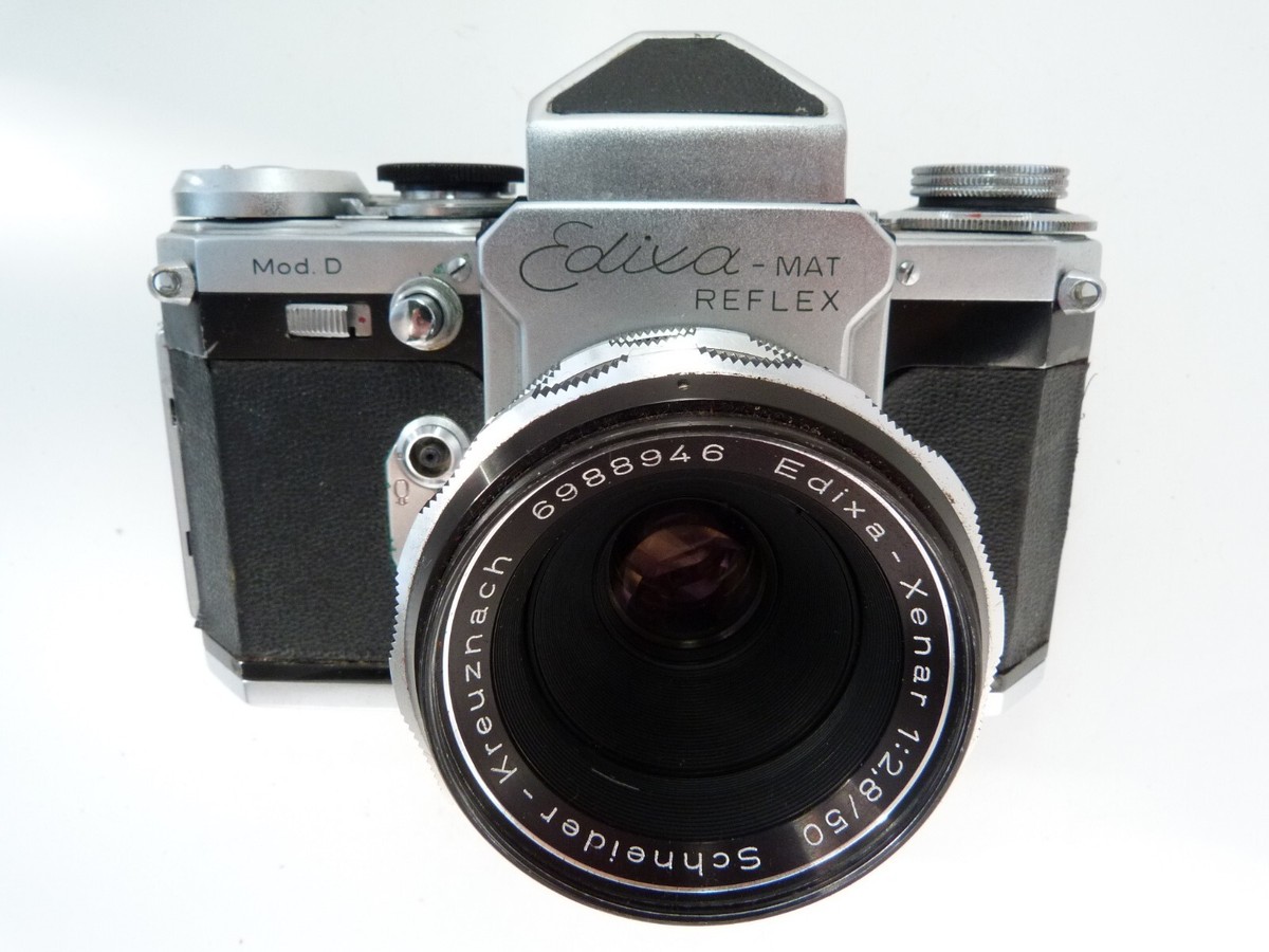 VINTAGE EDIXA MAT REFLEX Mod.D with EDIXA XENAR 50/2.8 lens.AS IS