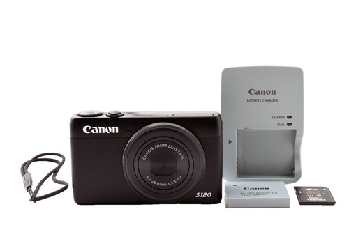 USED Canon PowerShot S120 12.1 MP CMOS Silver Excellent FREE