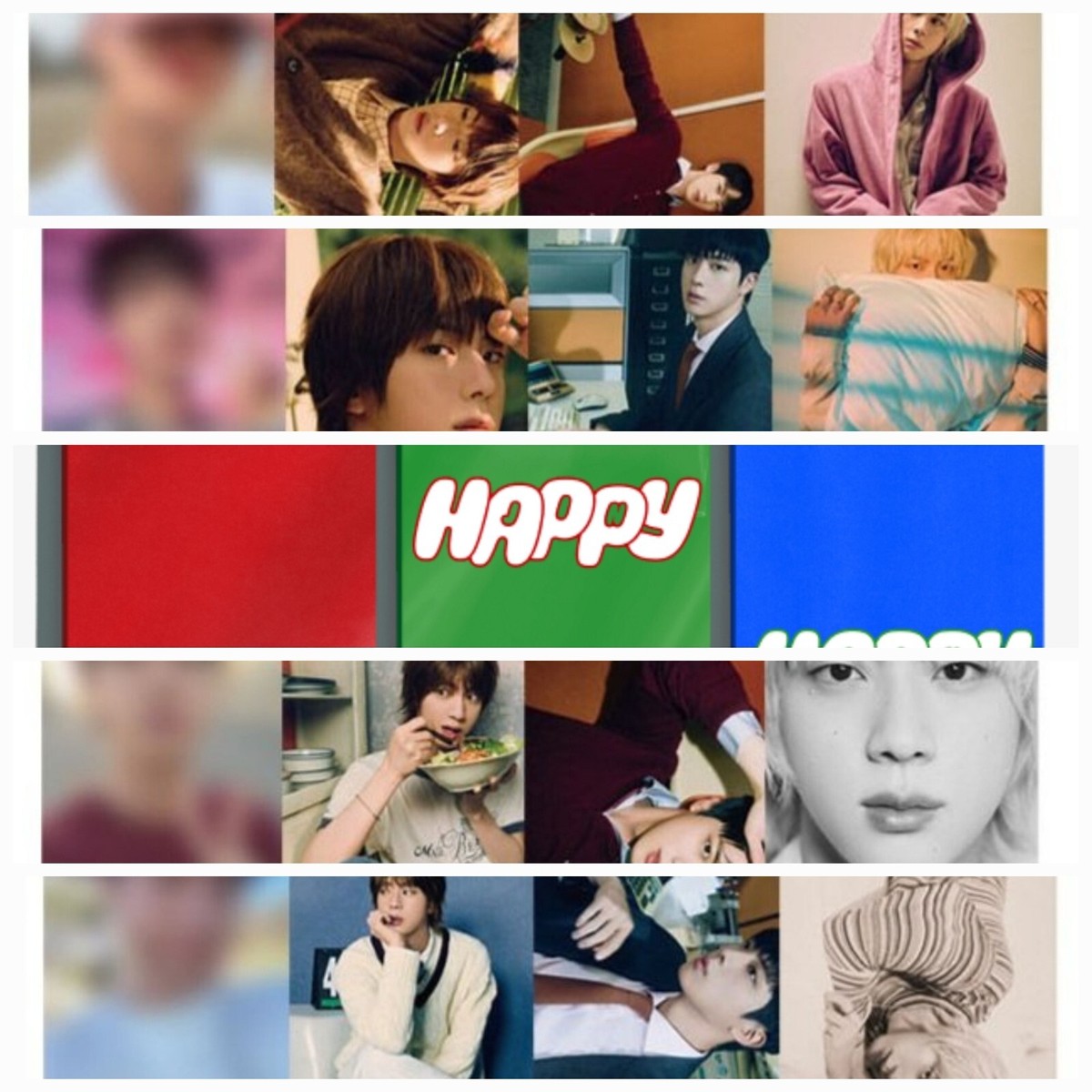 JIN BTS LUCKYDRAW PHOTOCARD Happy THE solo ALBUM weverse withmuu