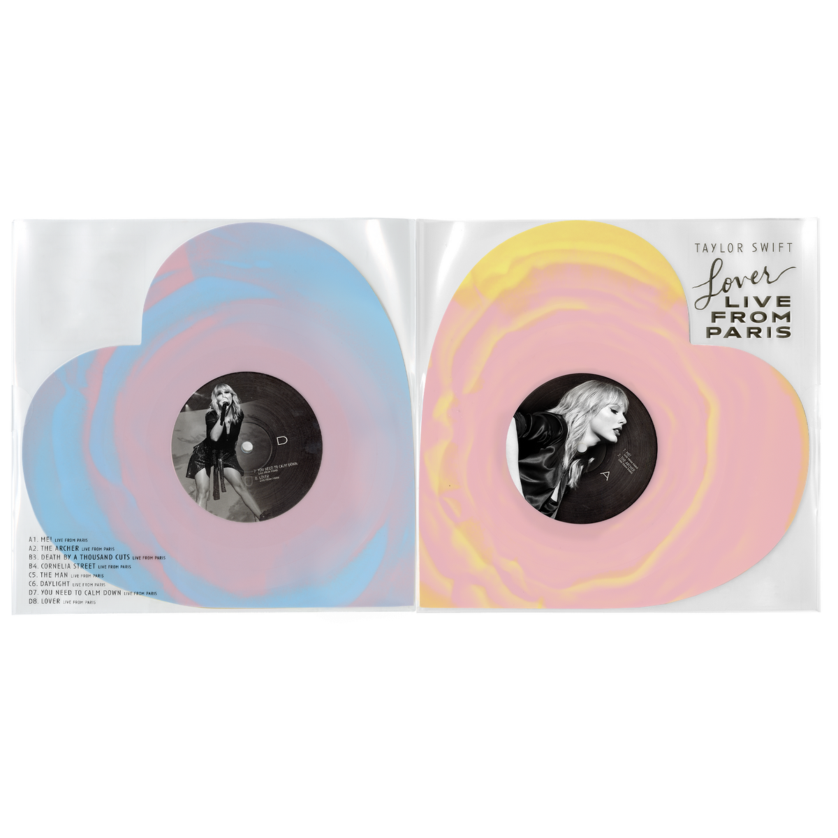 💗 Taylor Swift Lover (Live From Paris) Heart Shaped Vinyl - 2025
