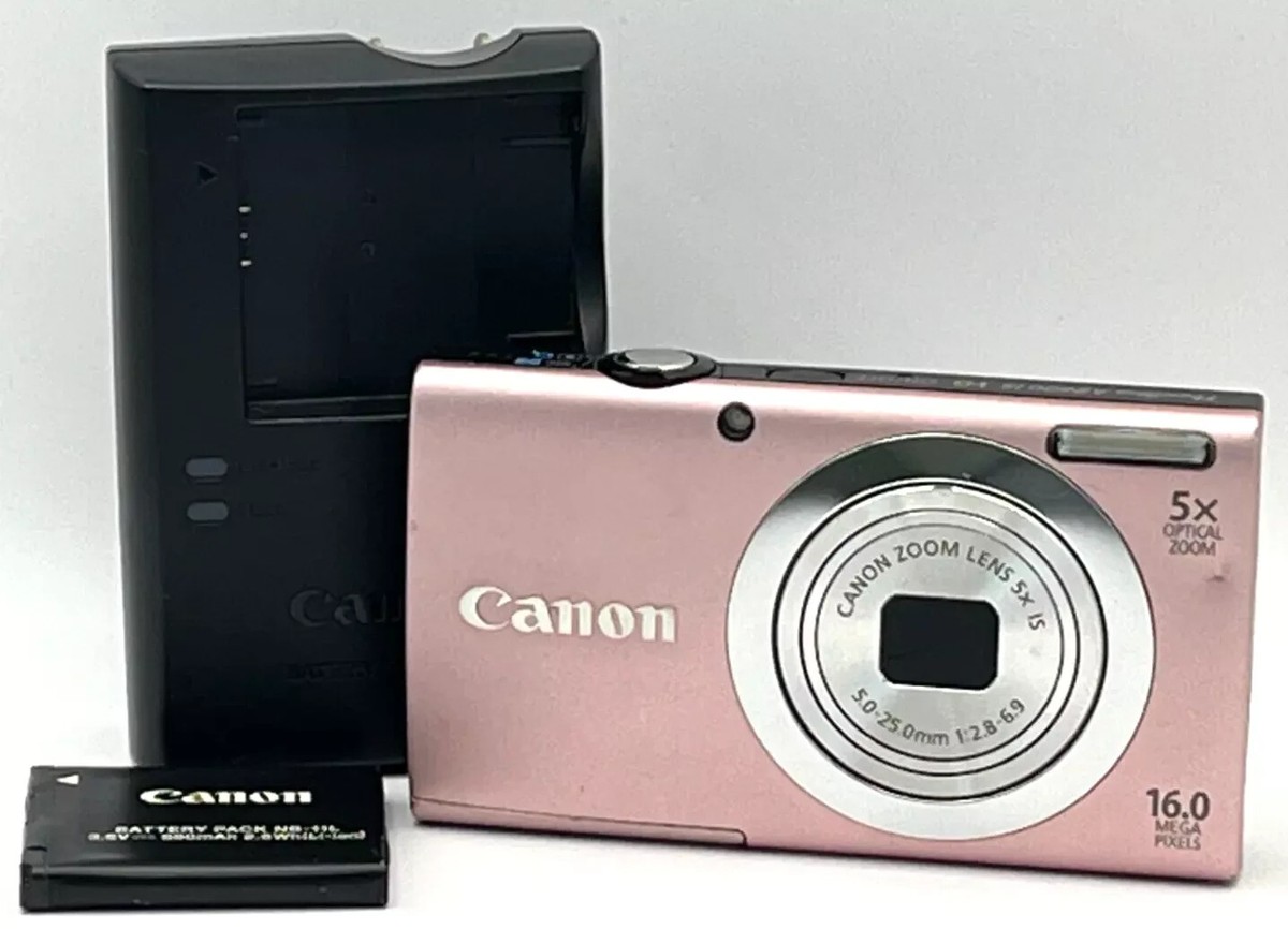 Canon PowerShot A2400 IS Pink 16.0MP Digital Camera English