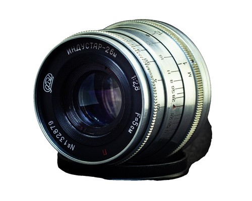 Industar-26m FED 2.8/52mm Vintage lens with M39 screw mount for