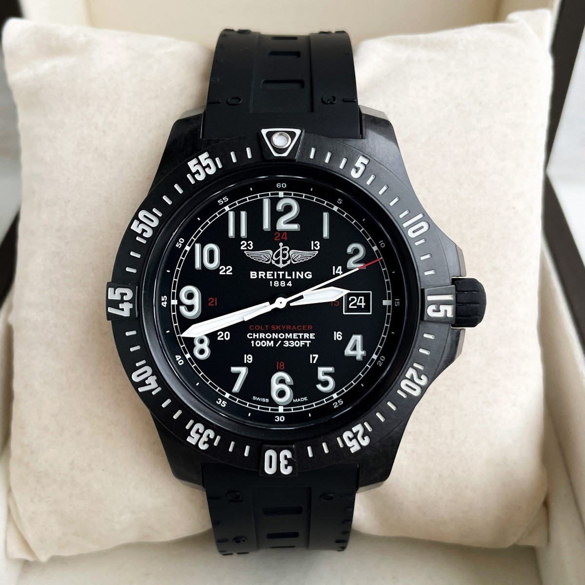 Breitling Colt Skyracer Ref: X74320E4/BF87 Full Set 45mm Carbon