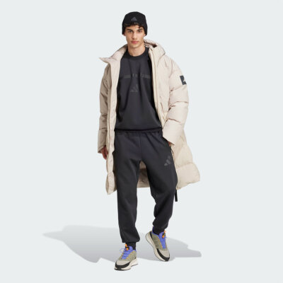 New Adidas Mens MYSHELTER DOWN PARKA IV7364 WONDER BEIGE S-3XL