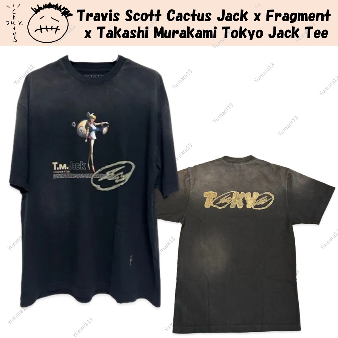 Travis Scott Cactus Jack x Fragment x Takashi Murakami Tokyo Jack