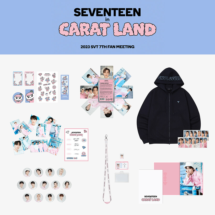 SEVENTEEN CARAT LAND 2023 Official Merch Hoodie Trading Card 7th