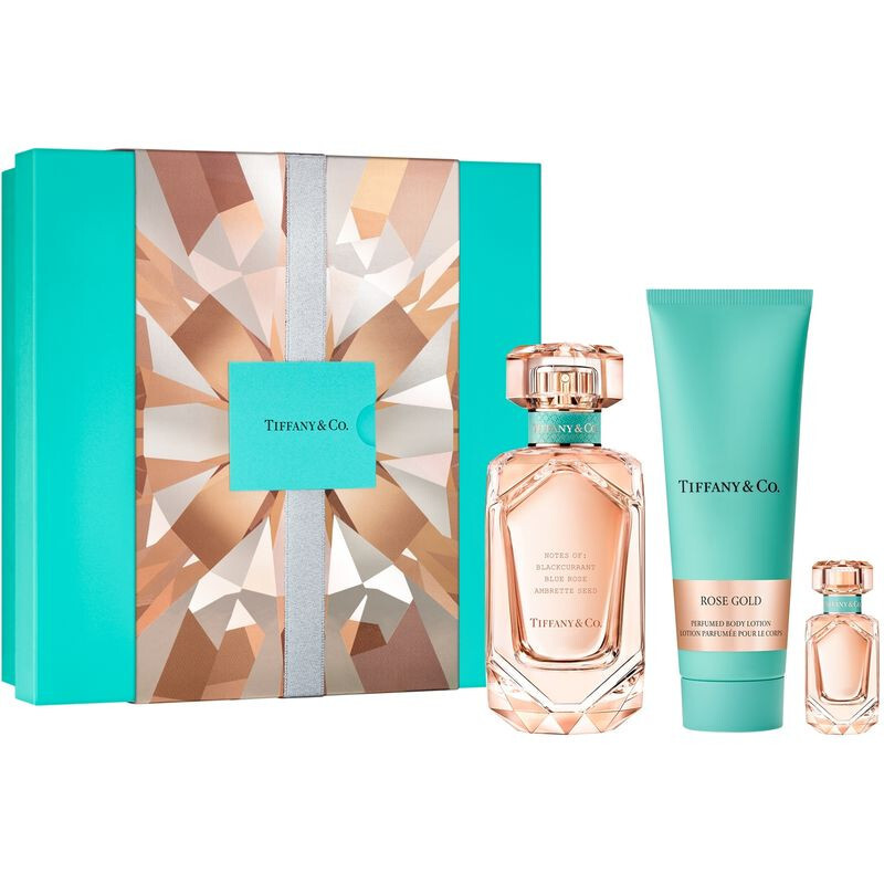 Tiffany & Co. Rose Gold Eau De Parfum 2.5oz/75ml Spray ~ 3 Piece