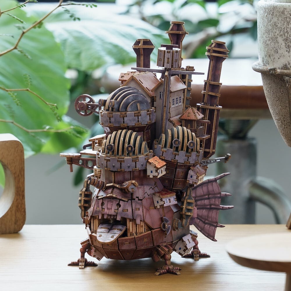 Studio Ghibli Howl's Moving Castle 3D Wooden Puzzle Kit ki-gu-mi