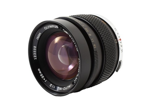 OLYMPUS OM-SYSTEM ZUIKO AUTO-W F2 35mm Camera Lens kk1635 | eBay