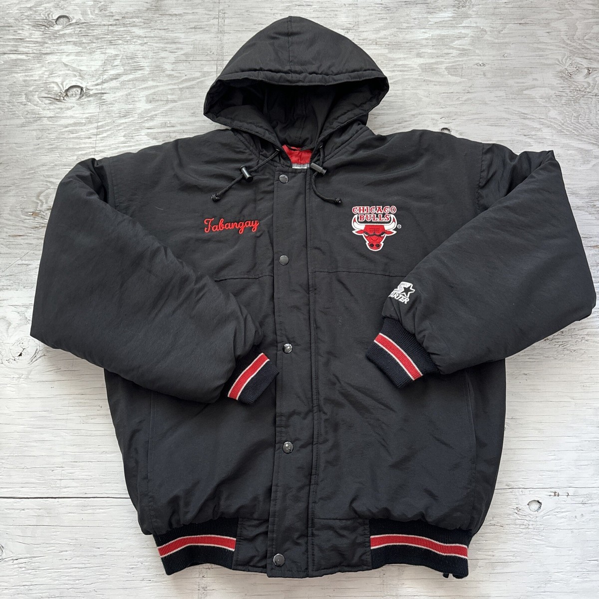 Vintage 90s NBA Starter Chicago Bulls Full Zip Hooded Basketball