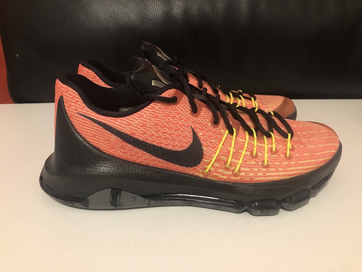 Size 9 - Nike KD 8 Hunt's Hill Sunrise NWOB Kevin Durant orange