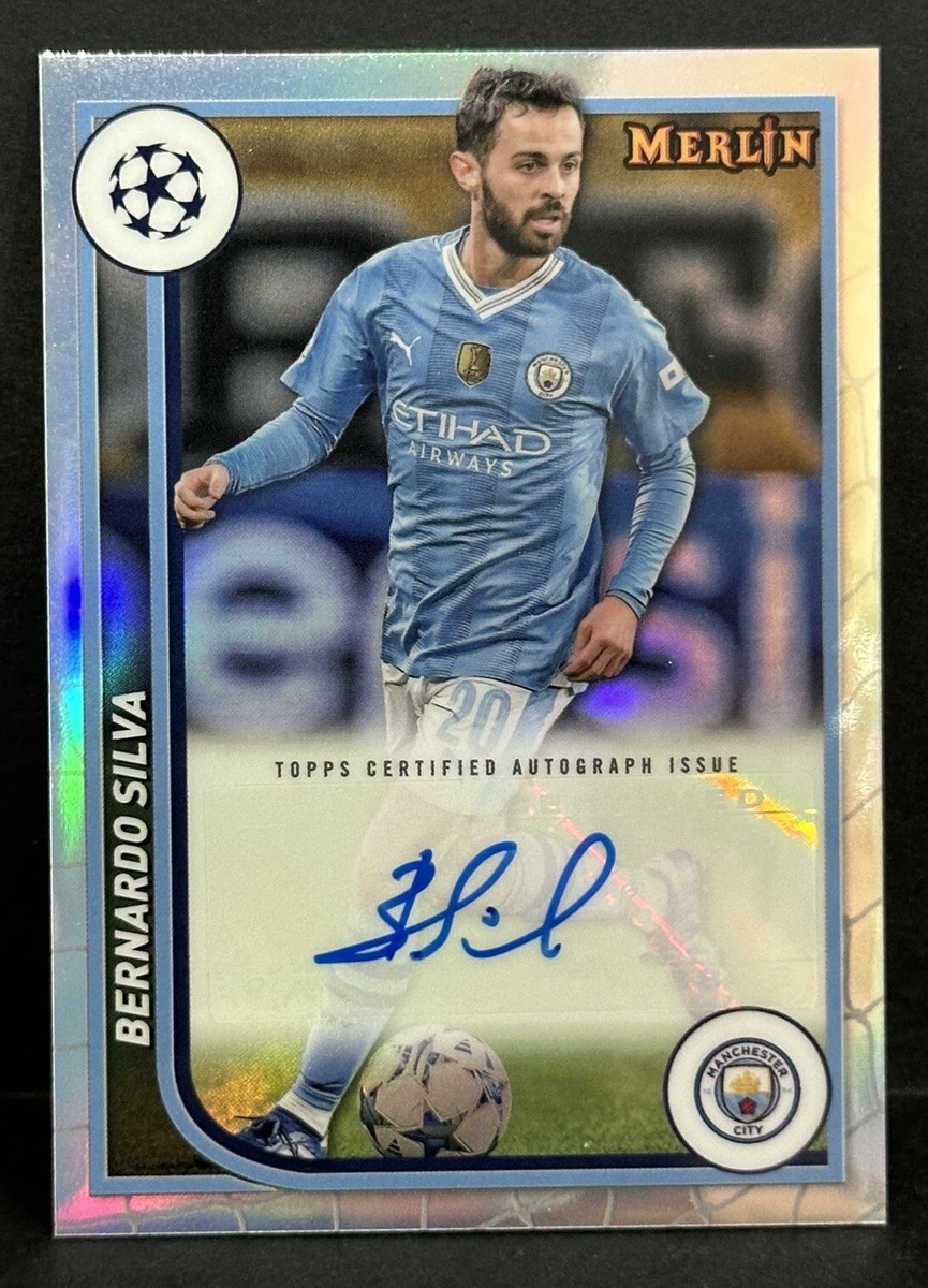 2023-24 Topps Merlin UEFA Club Competitions Bernardo Silva Auto