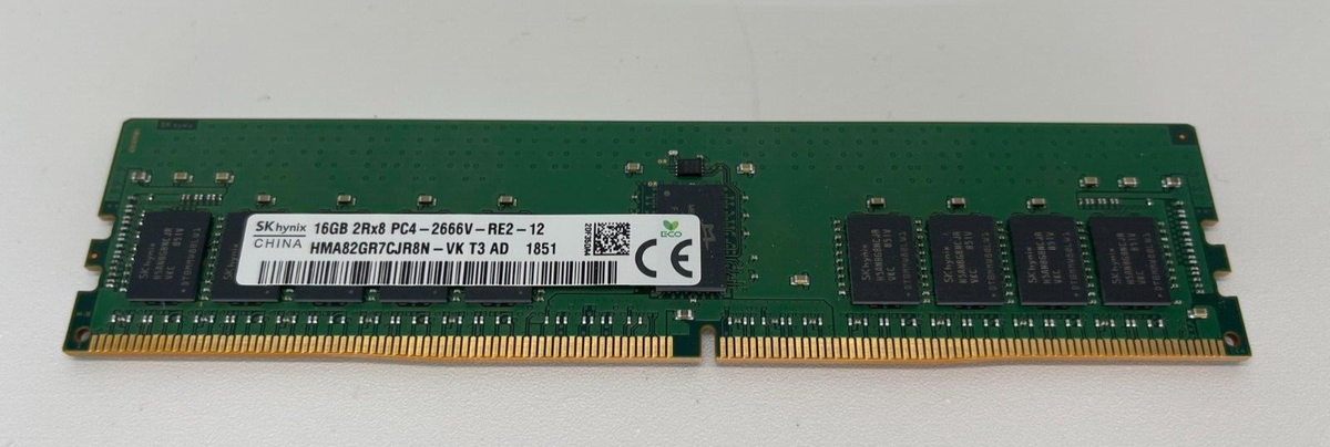 SK Hynix 16GB 2Rx8 PC4-2666V-RE2-12 HMA82GR7CJR8N-VK | eBay