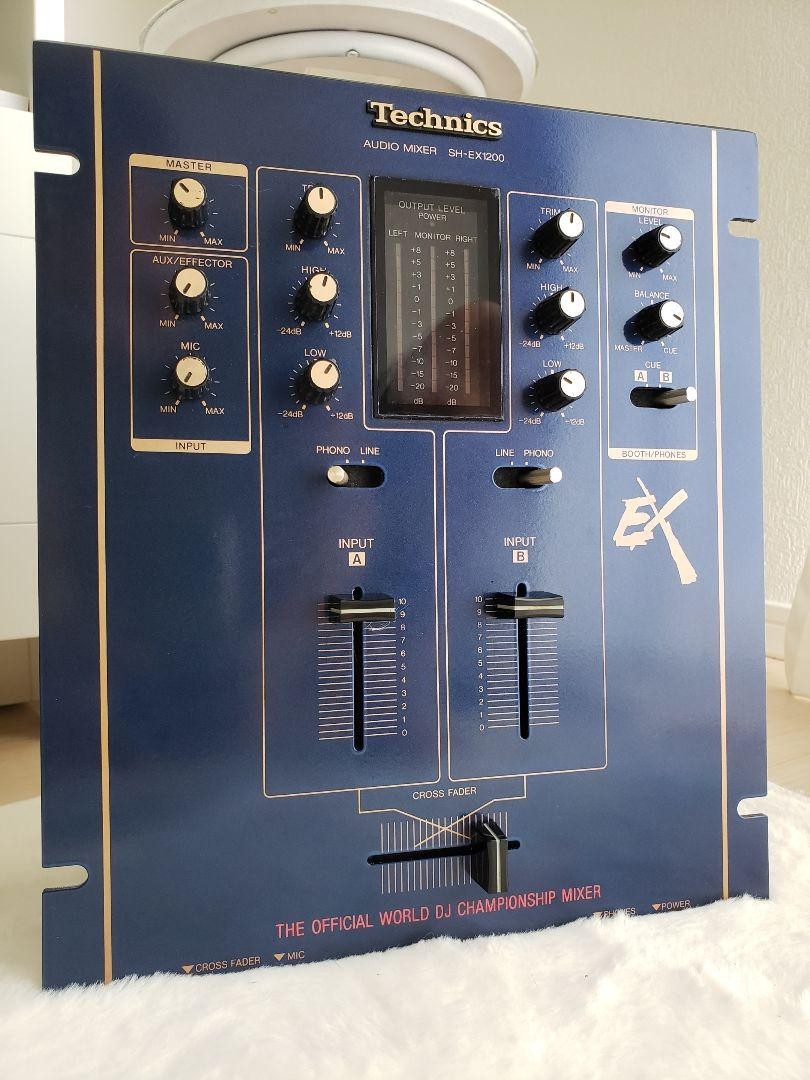 Technics SH-EX1200 DJ Audio Mixer 青 [希少] technics sh-ex1200