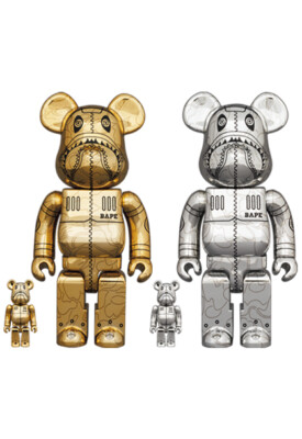 Bearbrick Bape Hajime Sorayama Camo 100%&400% Be@rbrick A Bathing