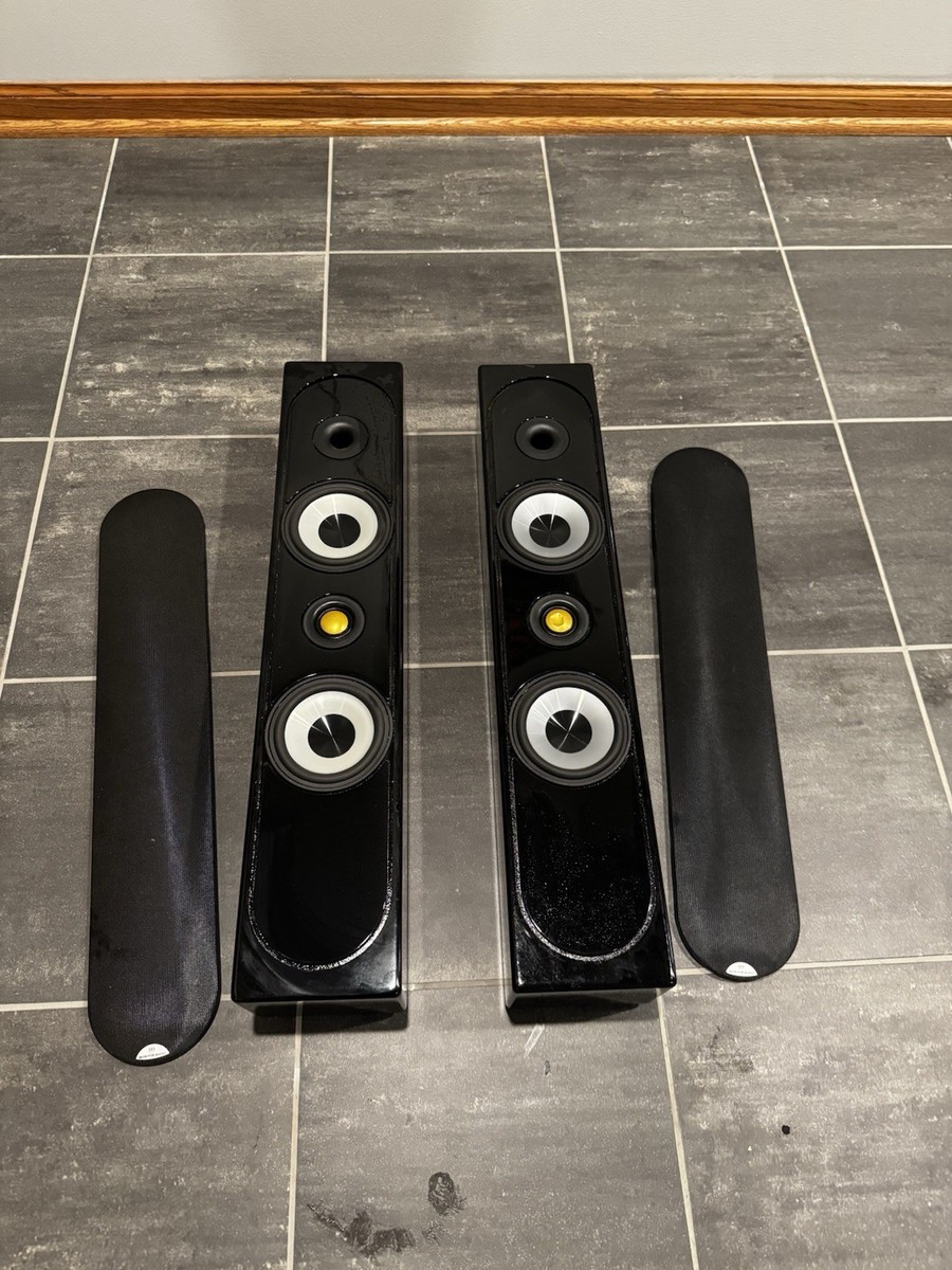 Monitor Audio Radius 225 Left And Right Speaker In Piano Black | eBay