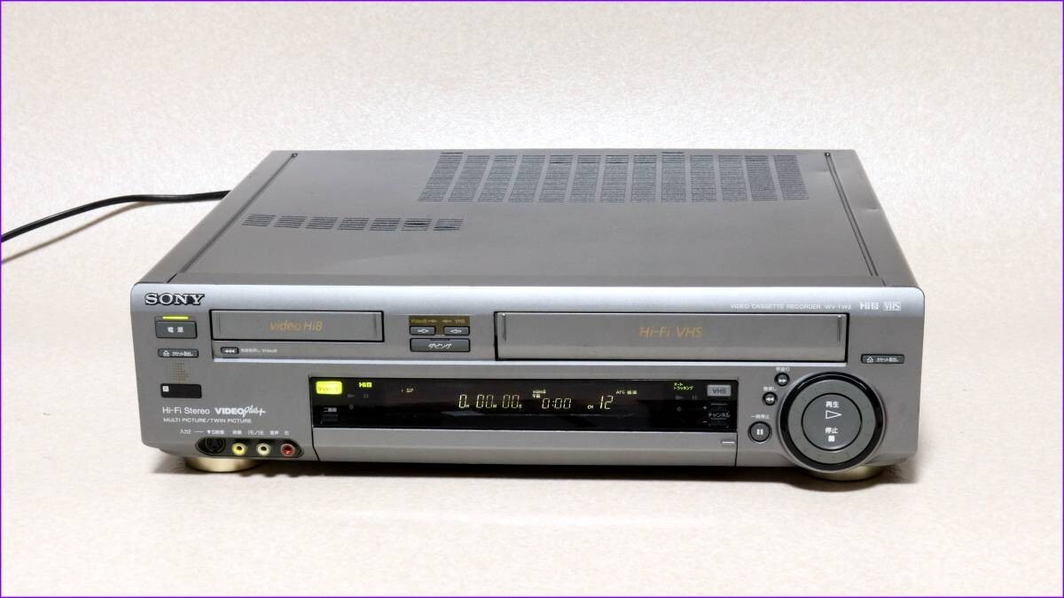SONY WV-TW2 Hi8 8mm VHS VCR Video Deck Player Used AC 100V | eBay