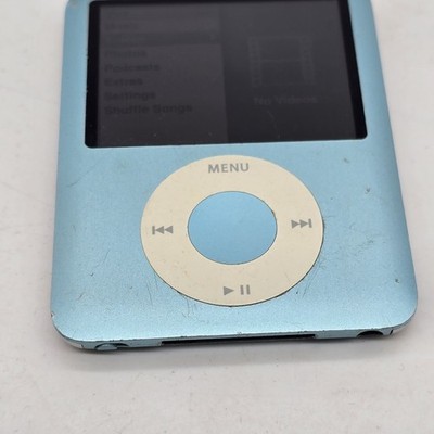 Apple iPod Nano 3rd Generation A1236 Light Blue 8GB Tested Works