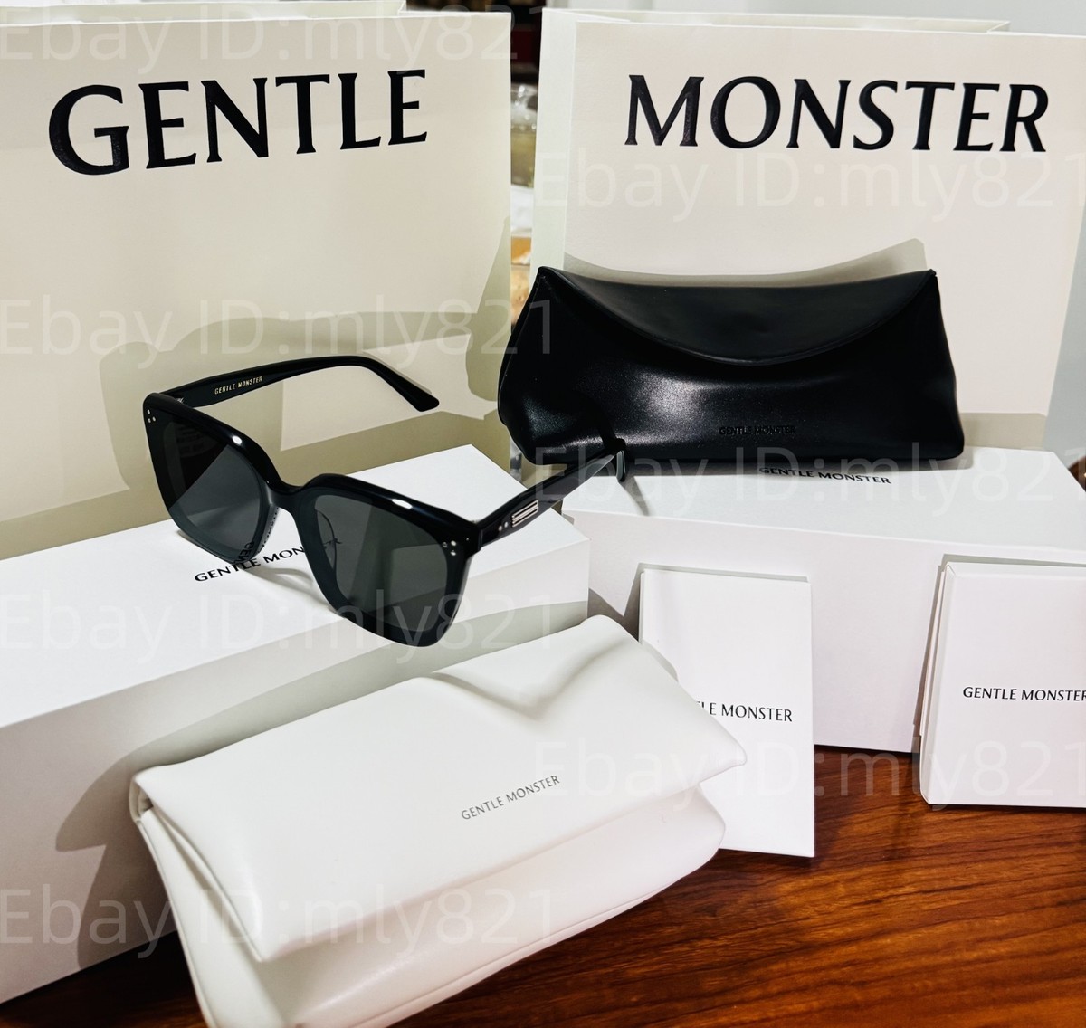 Gentlemonster Sunglasses palette 01 Black Frame Black Lenses | eBay
