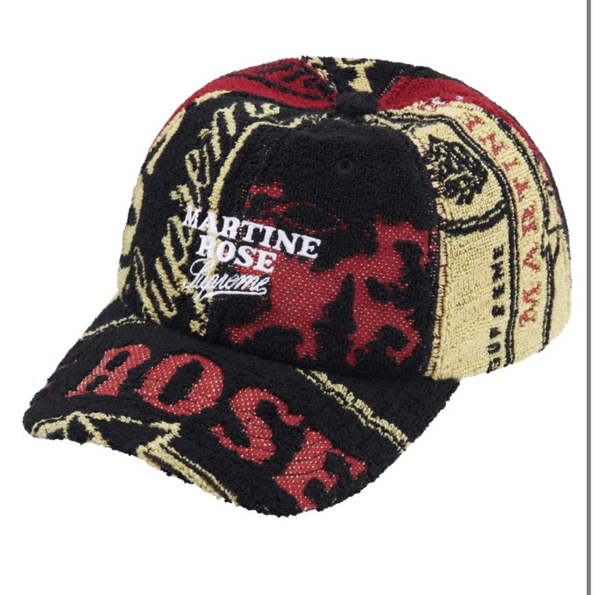 Supreme Martine Rose Towel 6 Panel Cap Black FW24 In Hand | eBay