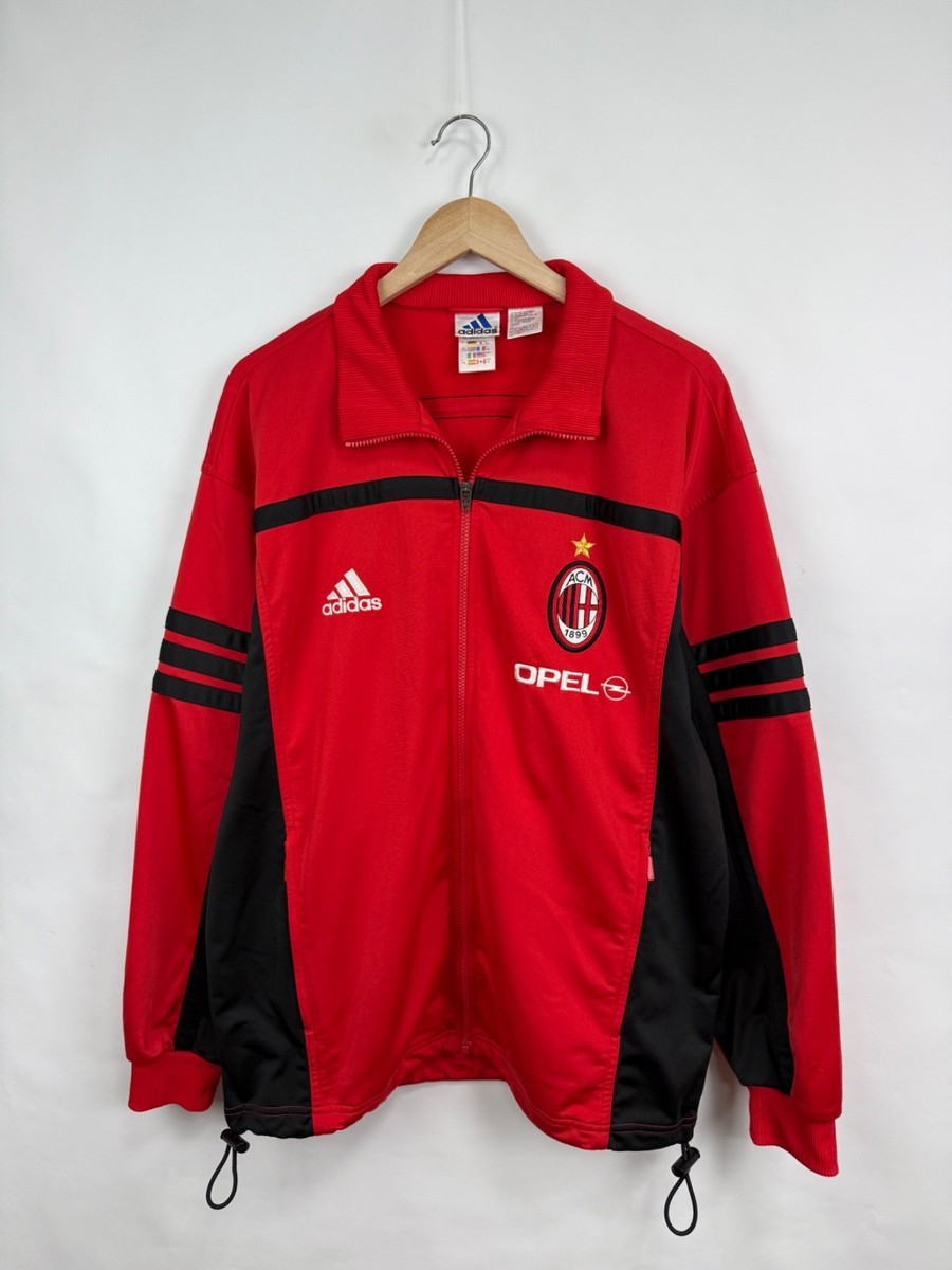 🇮🇹 Vintage Y2K Adidas Ac Milan Opel Tracksuit Retro Rare size L