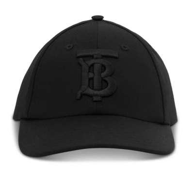 NEW WITH TAGS Burberry BLACK Monogram Motif Baseball Cap | eBay