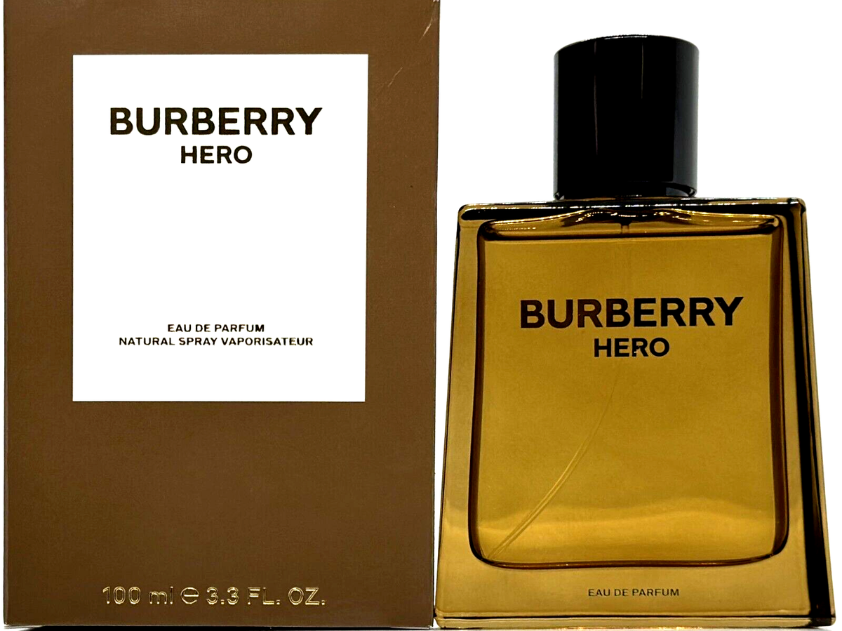 BURBERRY HERO EAU DE PARFUM SPRAY FOR MEN 3.3 Oz / 100 ml BRAND
