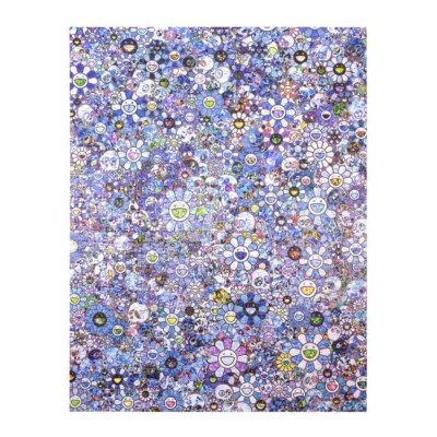 Takashi Murakami Jigsaw Puzzle / SKULLS & FLOWERS BLUE SIGNAL
