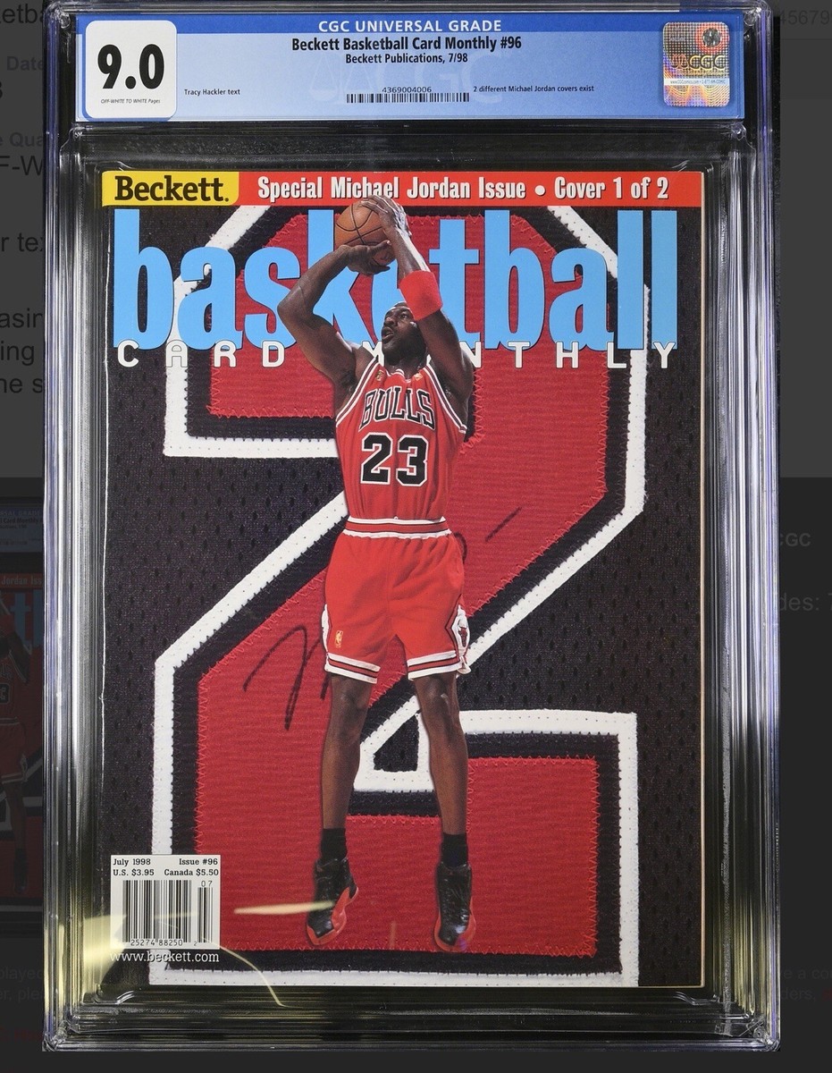Michael Jordan Cover 1 Beckett Card Magazine Basketball Issue #96