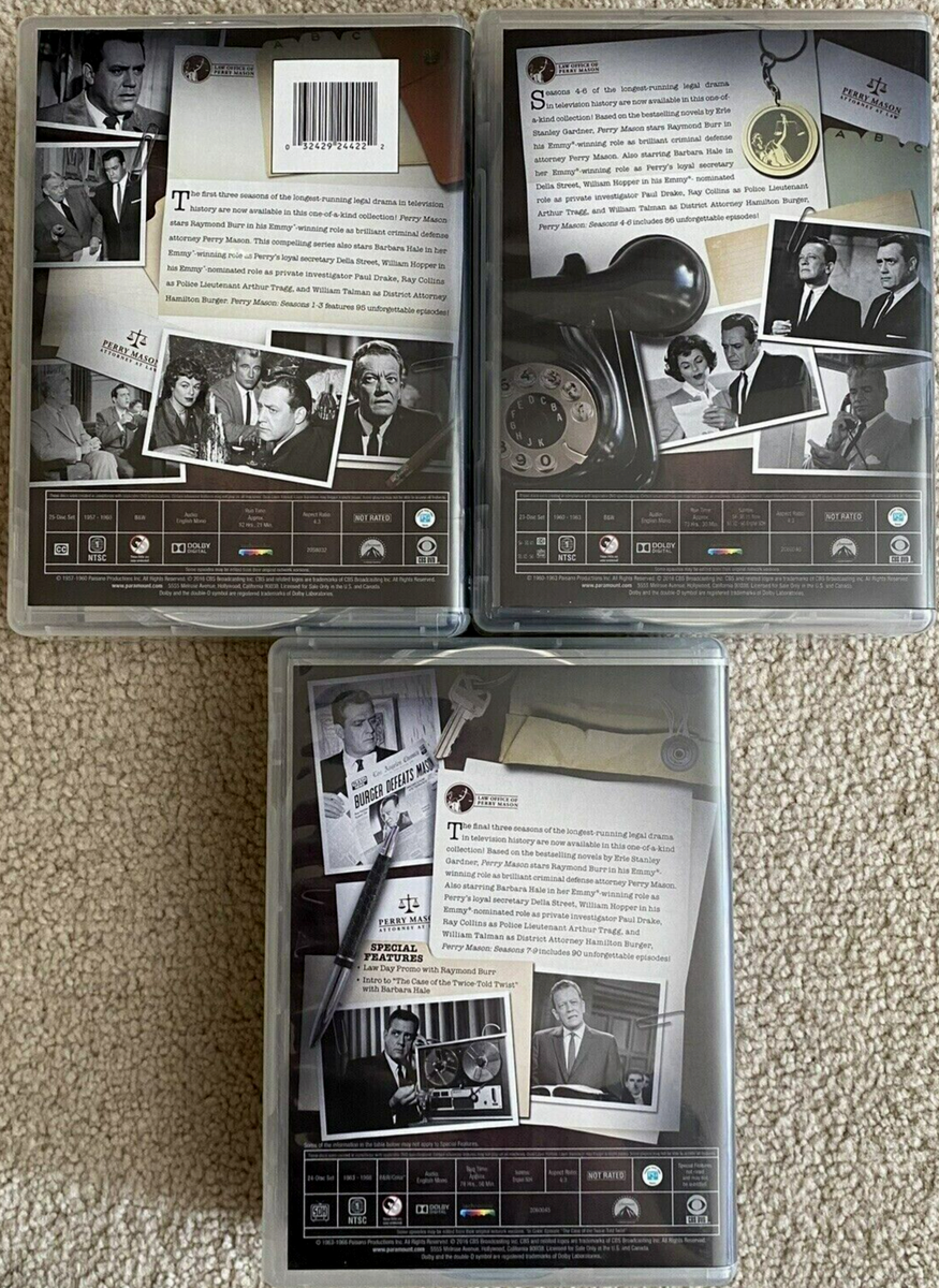 Perry Mason: The Complete Series (DVD, 2016, 72-Disc Set) for sale