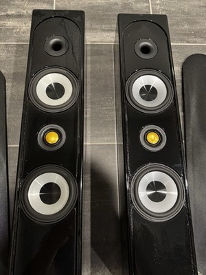 Monitor Audio Radius 225 Left And Right Speaker In Piano Black | eBay