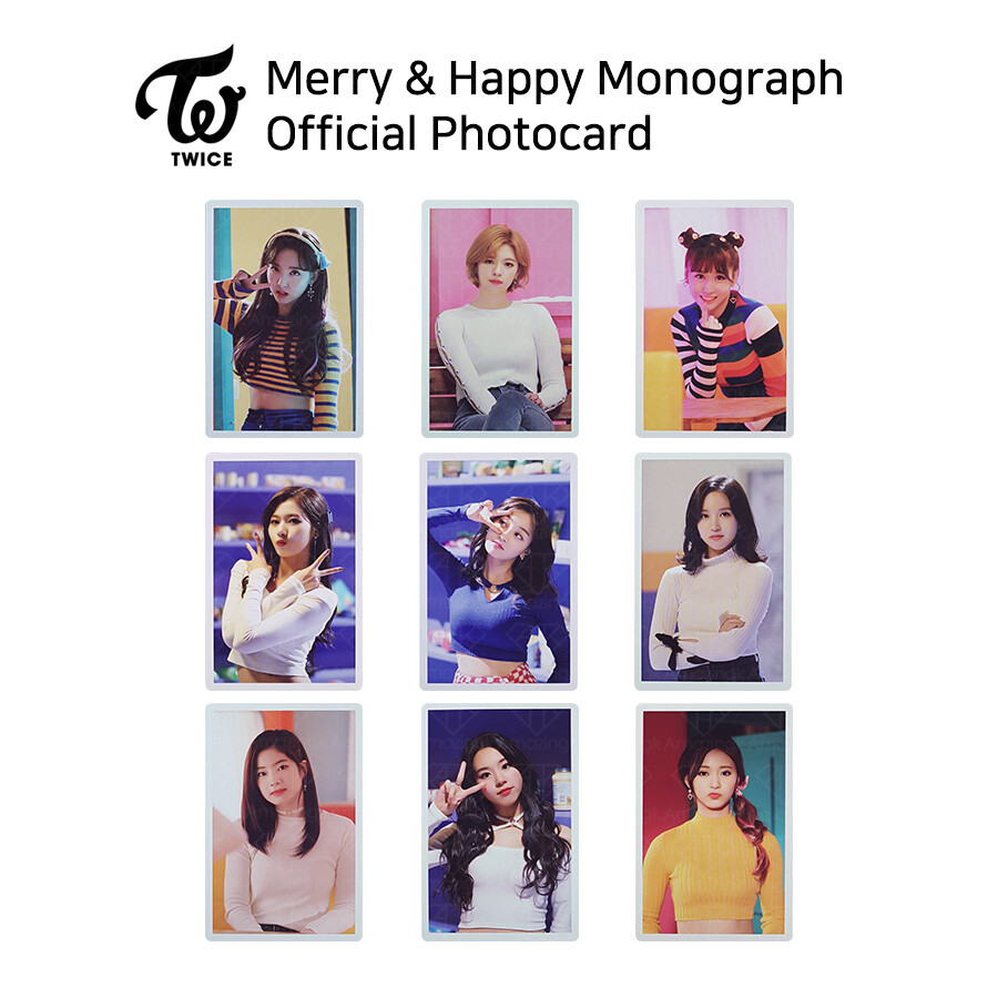 TWICE Merry & Happy Monograph Official Photocard Each Member KPOP