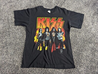 Vintage KISS 1996 Alive Worldwide Tour Band T Shirt Size L EUC | eBay